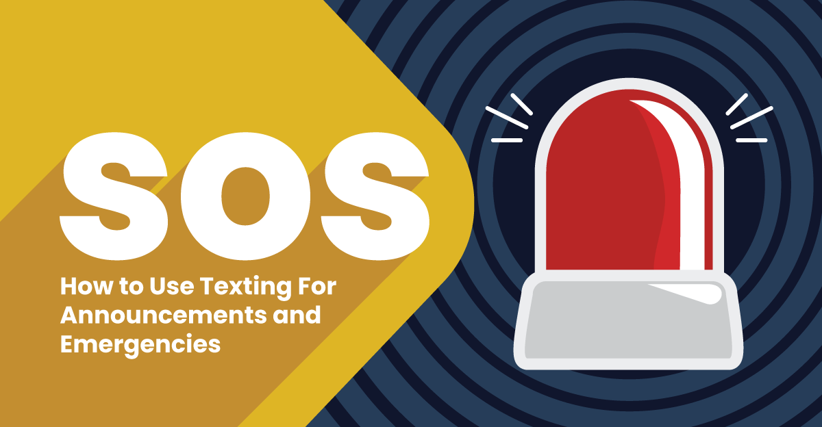 texting for announcements