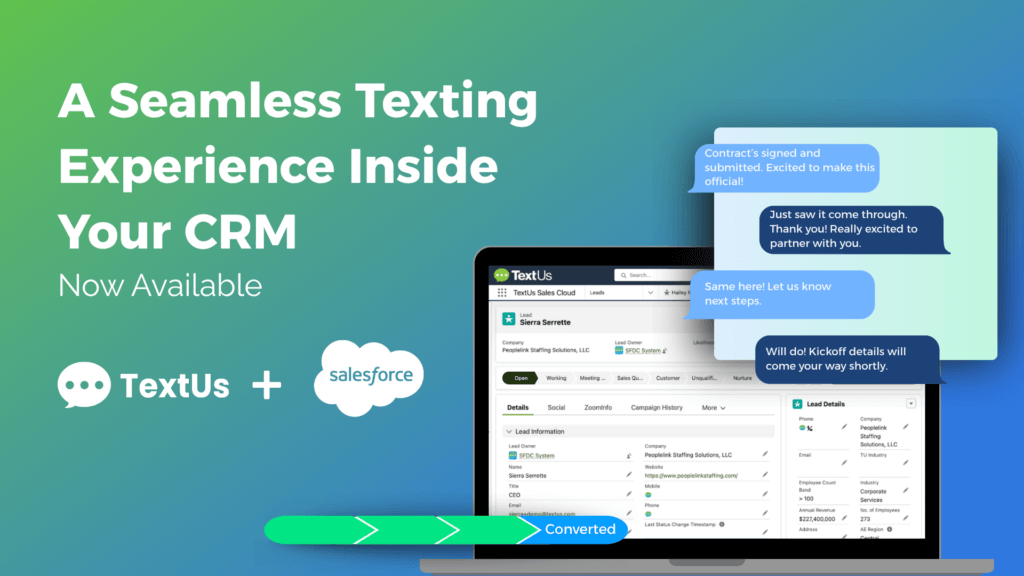 salesforce Sms integration
